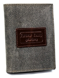 ELOAS Kožená šedá pánská peněženka RFID v krabičce