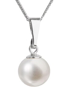 Swarovski elements Evolution Group stříbrný náhrdelník s perlou 22008.1 bílý.