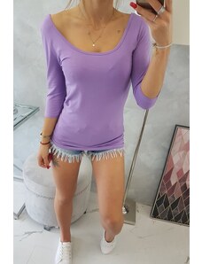 Kesi Basic tričko s 3/4 rukávem fialové Barva: Fialová, Velikost: One size