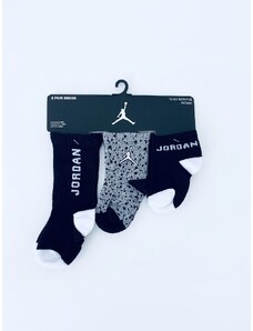 Air Jordan Air Jordan 23 Jumpman Blck stylové dětské sportovní ponožky 3 páry - Dítě 12-24 měsíců / Černá / Air Jordan / Chlapecké