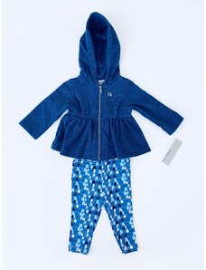 Calvin Klein Calvin Klein Jeans Skirt Blue stylová dívčí mikina a tepláky set 2 ks - Dítě 3-6 měsíců / Modrá / Calvin Klein / Dívčí
