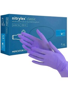 Jednorázové rukavice Nitrylex classic violet 200 ks, vel. M