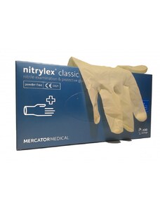 Jednorázové rukavice Nitrylex classic white 100 ks, vel. L