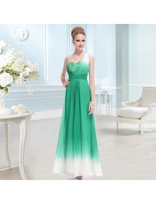 Ever Pretty zelené ombré společenské dlouhé šaty Juliana