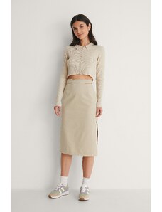 NA-KD Cut Out Denim Skirt