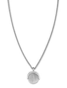Šperky Rosefield náhrdelník TOC Necklace Twisting Sunray Coin pendant Silver
