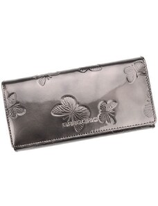 EU Dámská kožená peněženka s motýly CJJ0236 - šedá