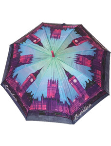 Perletti Dámský holový deštník Londýn fialový