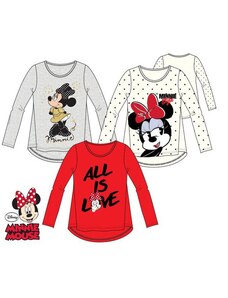 Javoli Dětské tričko dlouhý rukáv Disney Minnie vel. 116 červené