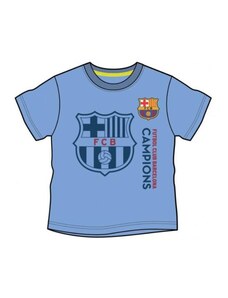 Javoli Dětské tričko krátký rukáv FC Barcelona vel. 110 světle modré