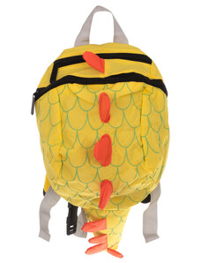KIK Dětský voděodolný batoh Dinosaurus žlutý