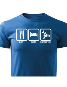 Pánské tričko Eat sleep motorcycle