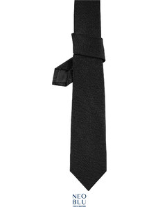 Elegantní kravata k obleku Teodor Neo Blu černá