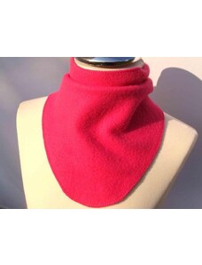 Fleecový šátek tmavě růžový - větší