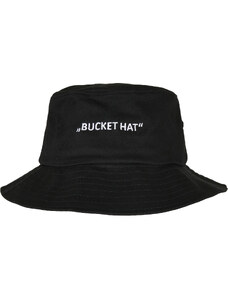 MT Accessoires Lettered Bucket Hat černý