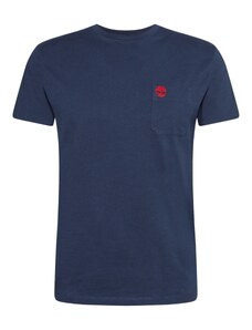 TIMBERLAND Tričko 'Dun-Riv' marine modrá / červená