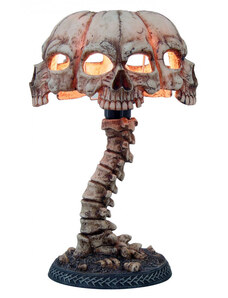 Spiral Lampa Páteř Spine table lamp with skull