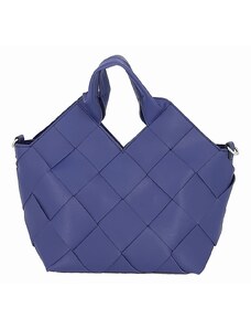 PK Designová modrá kabelka s kosmetickou taškou