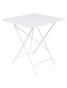 Bílý kovový skládací stůl Fermob Bistro 71 x 71 cm
