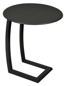 Černý kovový odkládací stolek Fermob Alizé Ø 48 cm