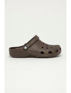 Pantofle Crocs Classic pánské, hnědá barva, 10001