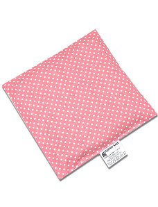 Babyrenka nahřívací polštářek 15x15 cm z třešňových pecek Dots old pink