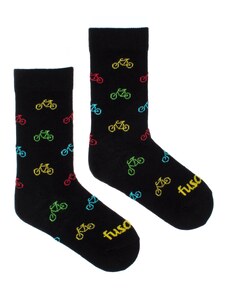 Fusakle Dětské ponožky Cyklista černý