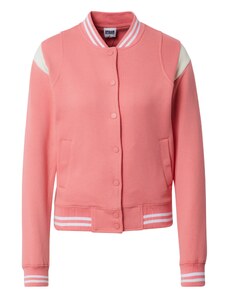 Urban Classics Mikina krémová / světle růžová / bílá