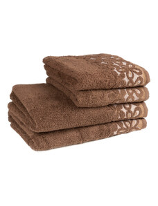 Tegatex Bavlněný ručník / osuška Bella - hnědá 50*90 cm