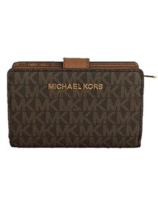 Peněženka Michael Kors Bifold medium logo hnědá