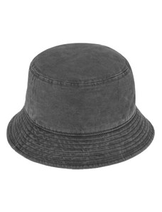 Šedý bucket hat - Fiebig - sepraná bavlna - washed cotton