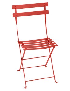 Oranžová kovová skládací židle Fermob Bistro