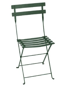 Tmavě zelená kovová skládací židle Fermob Bistro