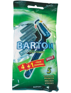 BT Barton Trading Bartoň Holící strojek 2břitý výkyvný pro muže 5 kusů TD702M
