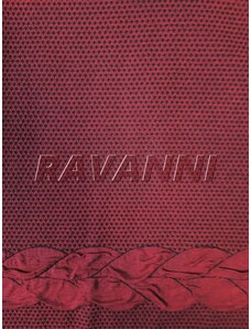 Haillo Fashion Šatovka žakár s copánkem, raport 128 cm - červená, panel