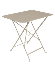 Muškátově šedý kovový skládací stůl Fermob Bistro 57 x 77 cm