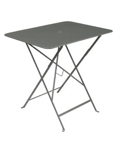 Šedozelený kovový skládací stůl Fermob Bistro 57 x 77 cm