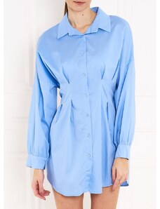 CIUSA SEMPLICE Košilové šaty s dlouhým rukávem - světle modrá
