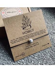 Krásné náramky Náramek simple - Howlit (přírodní kámen)