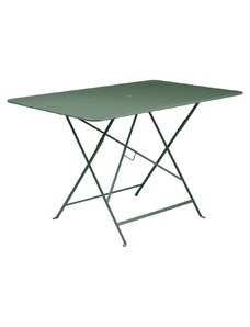 Tmavě zelený kovový skládací stůl Fermob Bistro 117 x 77 cm
