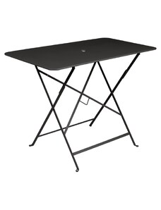 Černý kovový skládací stůl Fermob Bistro 97 x 57 cm