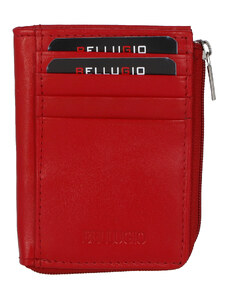 Kožená peněženka na doklady Bellugio Ema, červená