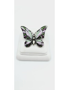 SkloBižuterie-F Brož Motýl fialový