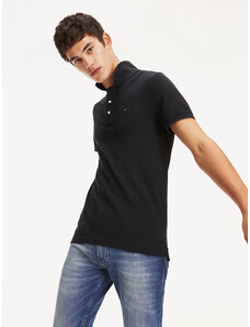 Tommy Jeans pánské černé polo tričko