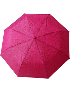 Blue Drop Skládací deštník manuální růžové kvítky