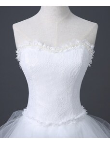 Donna Bridal svatební šaty vepředu krátké, vzadu dlouhé s vlečkou
