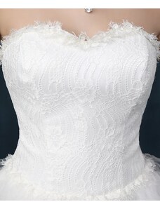 Donna Bridal svatební šaty vepředu krátké, vzadu dlouhé s vlečkou