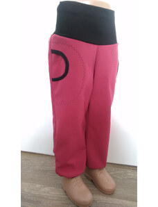 Softshelové kalhoty - růžové