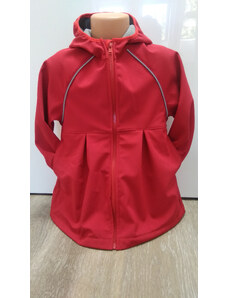 Softshellový kabátek- červený