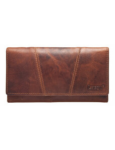 Lagen Luxusní dámská kožená peněženka PWL-2388/M hnědá